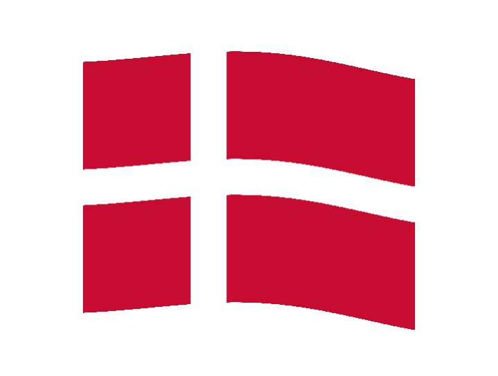 Flag of denmark animated