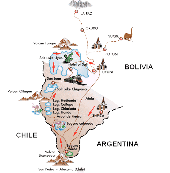 Map bolivia