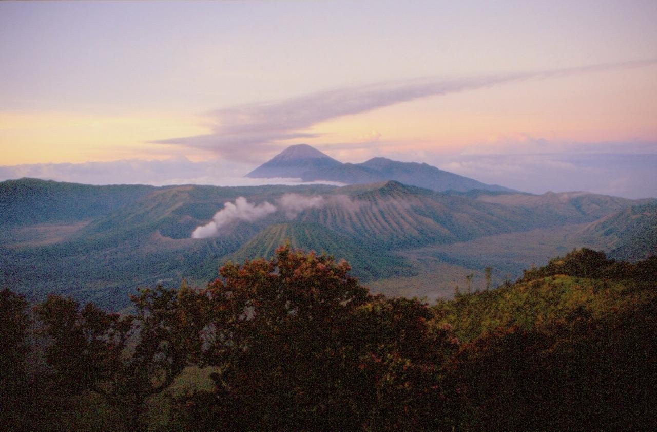 Vue sur la caldeira de Tengger