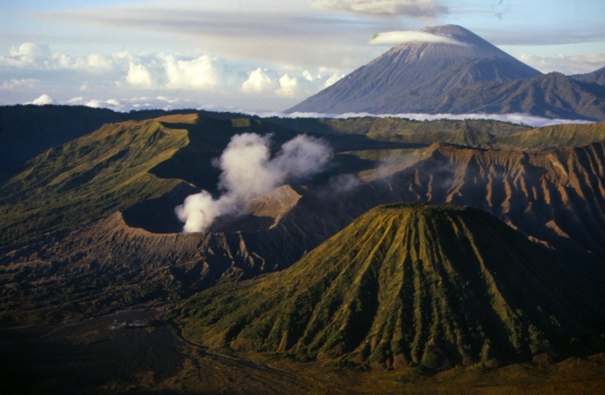 Vue rappochée de la caldeira