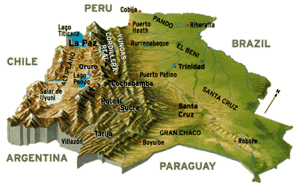 Bolivia relief map2 1