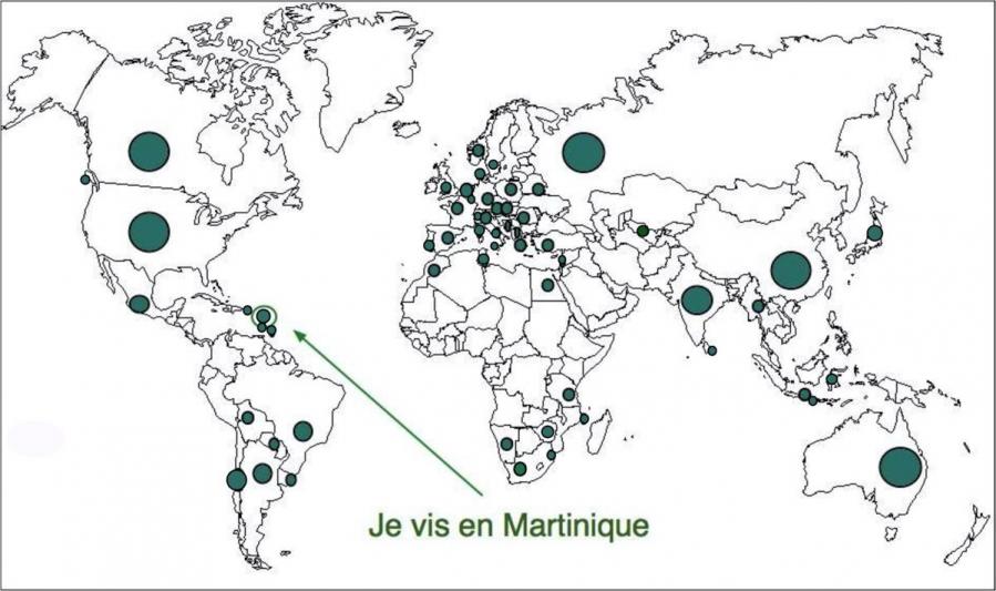 Carte des pays visite s png