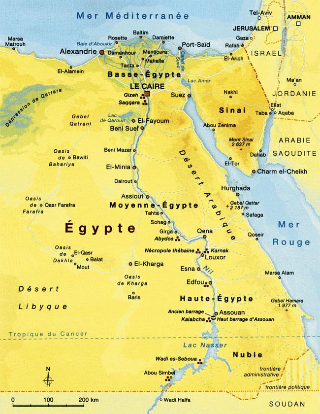 Egypte carte